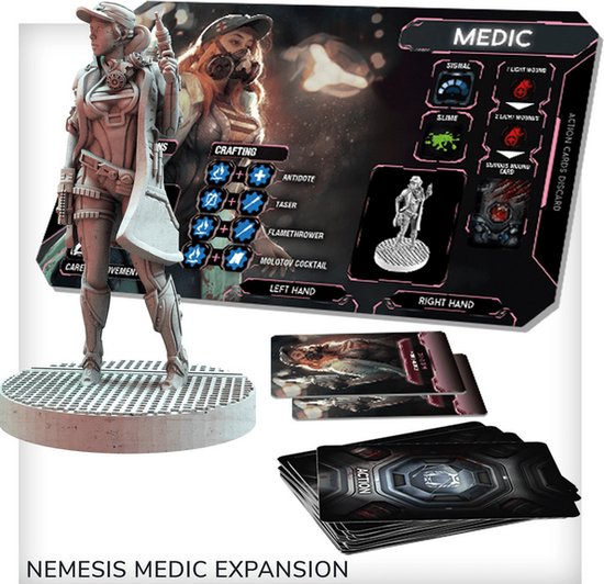 Thumbnail van een extra afbeelding van het spel Nemesis Medic Expansion Kickstarter Special