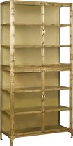 Tower living | km collection metalen vitrinekast | hout | meerkleurig | 100 x 40 x 200 (h) cm