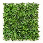 Planten Mat UV Groen L100 B100 - Greenwall - Wallgreen - Planten aan Muur - Grasmat aan de muur van Plastic - Kunsthaag voor in huis - Plantenwand - Plantwall