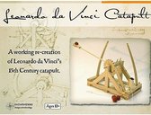 Leonardo Da Vinci katapult – bouwpakket katapult –  schaalmodel – houten speelgoed - speelgoed voor volwassenen