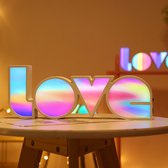 Neon Love Letters – Neon verlichting – Sfeerlicht – Voor binnen – Wandlamp – Nachtlampje - fade