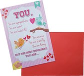 Valentijnskaart “You are ....” 18,5 x 26,5 cm | Valentijns tip