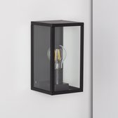 Bussandri Atriom - Wandlamp Modern - Zwart - H:0cm   - E27 - Voor Binnen - Aluminium - Hanglampen -  Woonkamer -  Slaapkamer - Eetkamer