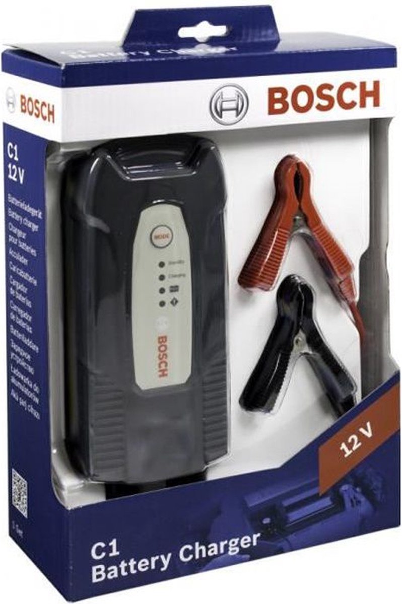 Duiker twijfel Gaan wandelen Bosch Acculader C1 12 Volt 5-120 Ah 3,5 Ampère Zwart | bol.com