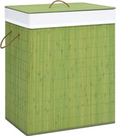 vidaXL Wasmand 83 L bamboe groen