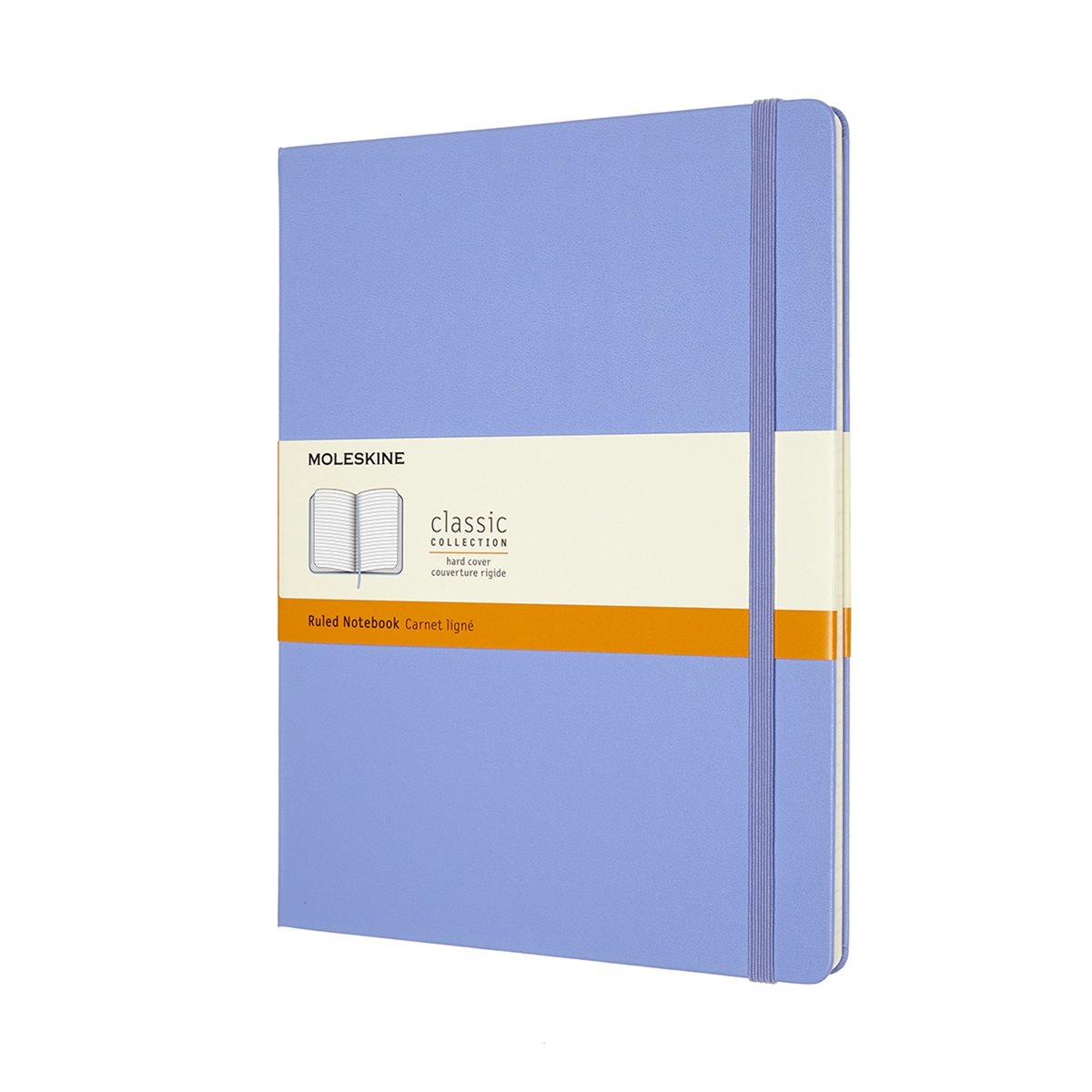 Carnet Moleskine Classique - Couverture Rigide Bleu Saphir, 240 Pages Lignées - Format 13x21 Cm