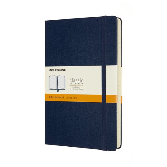 Moleskine Classic Notitieboek Expanded Large Hardcover Gelinieerd Saffier Blauw bol