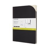 Moleskine-Papertablet-Cahier-P+-X-Large-Blanco-2 stuks-Zwart-(19x25cm)