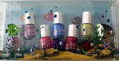 Kinderen Meisjes Nagellak Snails veilig afwasbaar Mini pack van 7 Aquarium  Beautyset Make-up