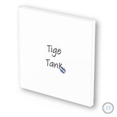 Friese kaart | kaart & tegeltje ineen | 3 mm dik | forex | "Tige Tank" (hartelijk dank)