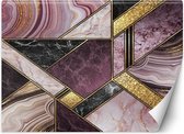 Trend24 - Behang - Marmeren Abstract - Vliesbehang - Fotobehang 3D - Behang Woonkamer - 450x315 cm - Incl. behanglijm