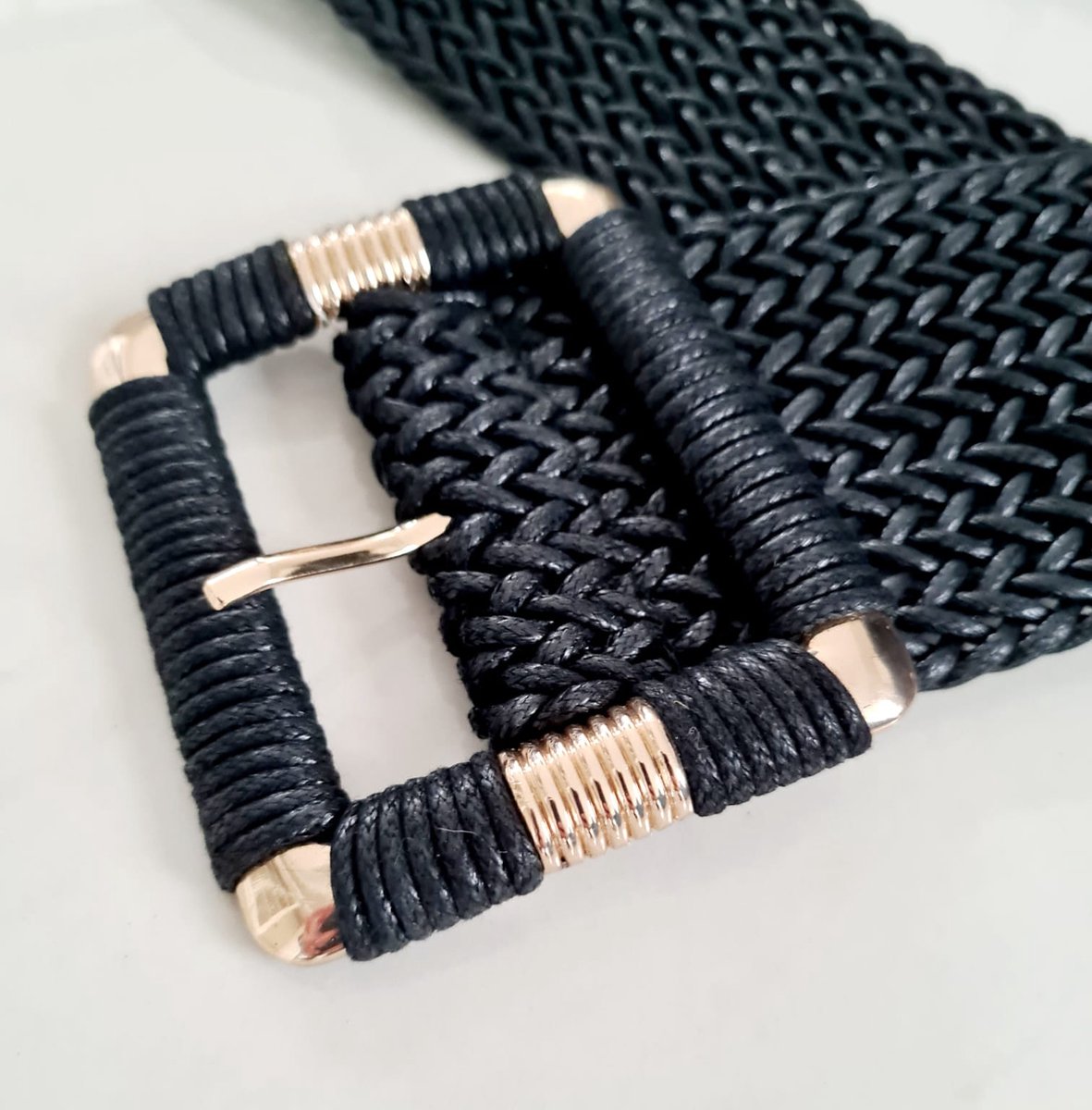 Vintage leren riem met haakgesp – Vintage Fox