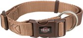 Trixie halsband hond premium karamel beige