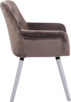 Bezoekers - Vergaderstoel Albertslund Velvet WB, Donkergrijs