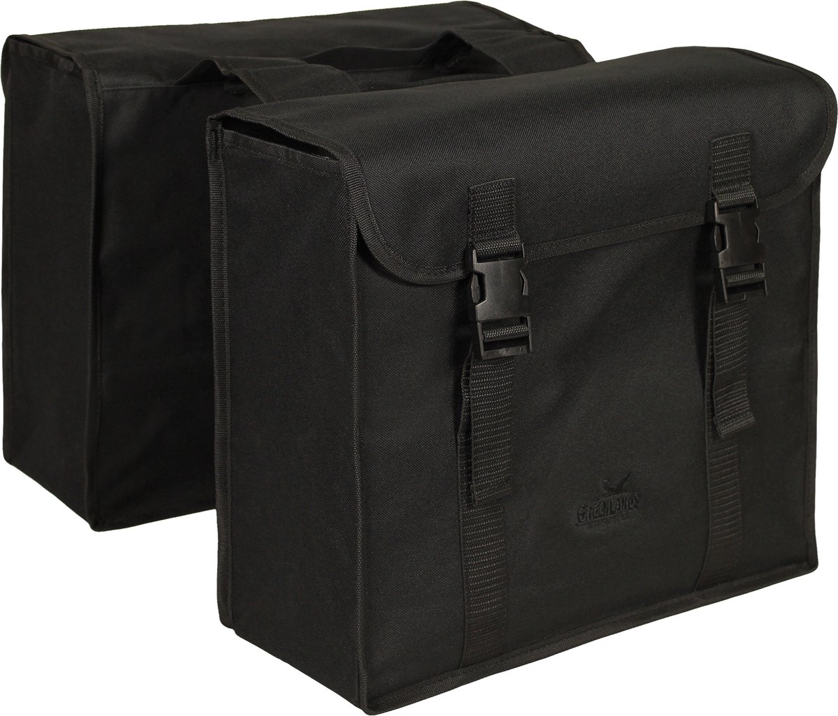 Greenlands - Dubbele Fietstas - 34 Liter - Zwart/Zwart