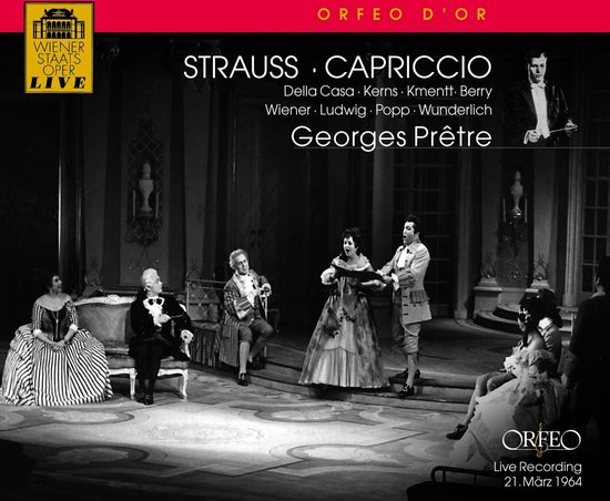 Lisa Della Casa, Robert Kerns, Waldemar Kmentt, Walter Berry, Otto Wiener, Christa Ludwig, Lucia Popp, Fritz Wunderlich, Georges Prêtre - Strauss: Capriccio (2 CD) (Remastered)