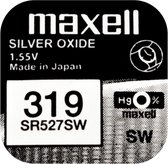 MAXELL 319 - SR527SW - Zilveroxide Knoopcel - horlogebatterij - 2 (twee) stuks