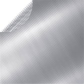 vidaXL Zwembadhoes 488 cm PE zilverkleurig