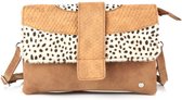 Dames - Schoudertas / Crossbodytas - Cheetahprint - Panterprint - Camel - Jamie