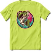 Vissen T-Shirt | Grappig Verjaardag Vis Hobby Cadeau Shirt | Dames - Heren - Unisex | Tshirt Hengelsport Kleding Kado - Groen - S