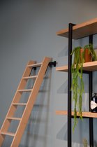 Houten zoldertrap beuken (meubelmakerstrap) - 10 treden (190 cm)
