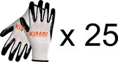 Kibani werkhandschoenen per 25 - Tuinhandschoenen - one size fits all - voor heren - handschoenen heren