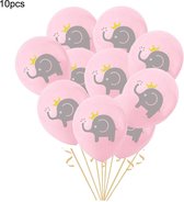 Babyshower Ballonnen - Gender Reveal Ballonnen - Verjaardagsballonnen voor Babymeisjes - 10 stuks - Roze
