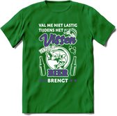 Val Me Niet Lastig Tijdens Het Vissen T-Shirt | Paars | Grappig Verjaardag Vis Hobby Cadeau Shirt | Dames - Heren - Unisex | Tshirt Hengelsport Kleding Kado - Donker Groen - XXL