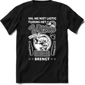 Val Me Niet Lastig Tijdens Het Vissen T-Shirt | Grijs | Grappig Verjaardag Vis Hobby Cadeau Shirt | Dames - Heren - Unisex | Tshirt Hengelsport Kleding Kado - Zwart - L