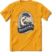 Vissen T-Shirt | Grappig Verjaardag Vis Hobby Cadeau Shirt | Dames - Heren - Unisex | Tshirt Hengelsport Kleding Kado - Geel - S