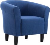 Furnibella – Fauteuil Stof Blauw Kuipstoel Loungestoel Stoel Fauteuils Kuipstoelen