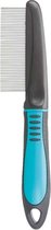 Trixie Dierenkam Combi 22 Cm Staal/rubber Blauw/grijs