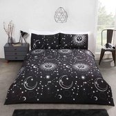 Dekbedovertrek Celestial zwart 230x220 cm - Lits-jumeaux