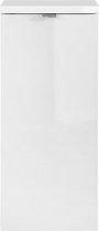 Badkamerkast met Wasmand 80x35,4 cm Wit – Badkamer Kast Brenda – Luxe badmeubel Natuurlijke Uitstraling - Perfecthomeshop