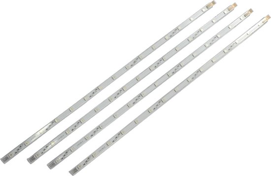 RGB LED strip - 15 LED - 3.6W - 40cm - 4 stuks