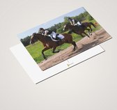 Cadeautip! Luxe ansichtkaarten set Paardrijden 10x15 cm | 24 stuks | Wenskaarten Paardrijden