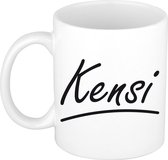 Mug cadeau naam Kensi / tasse lettres gracieuses - Cadeau collègue / fête des mères / anniversaire ou mug personnel prénom employés
