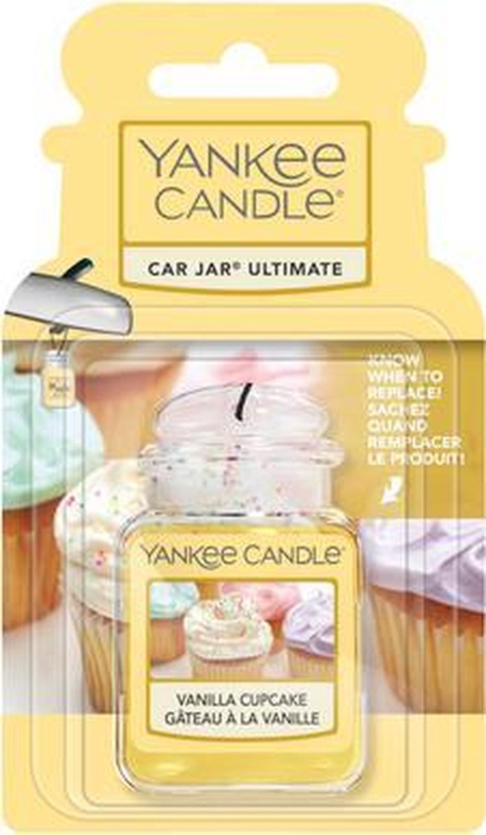 Désodorisant voiture Gâteau à la vanille Yankee Candle Vanilla Cupcake Car  Jar Ultimate