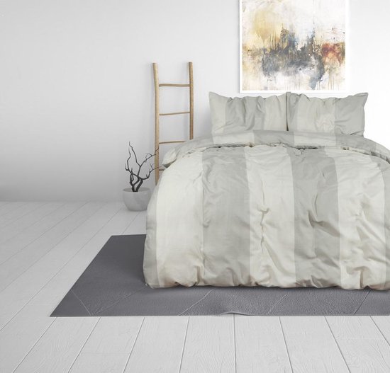 Sleeptime Martin Dekbedovertrek - 240x200/220 + 2 kussenslopen 60x70 - Licht Grijs - Lits-Jumeaux van Merkloos — afbeelding 5
