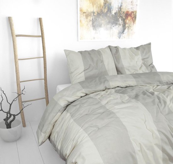 Sleeptime Martin Dekbedovertrek - 240x200/220 + 2 kussenslopen 60x70 - Licht Grijs - Lits-Jumeaux van Merkloos — afbeelding 3
