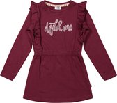 DJ Dutchjeans - Meisjes Jurk - Brique red - Maat 98
