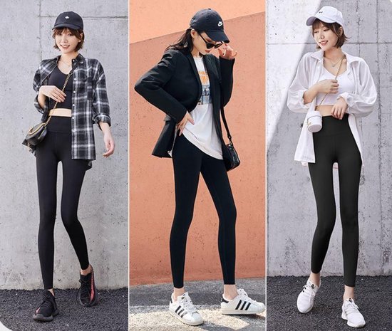 Sportlegging - Yogalegging - High Waist - Zwart - Maat: L — afbeelding 3