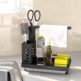 Gootsteenorganizer | Antislip | Waterdicht | Roestvrijstaal | Organizer