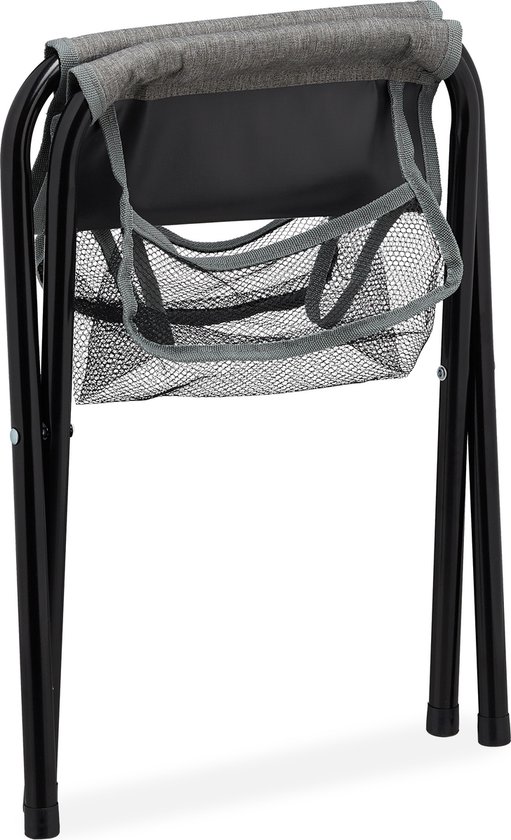 Relaxdays campingkruk met tasje - vouwbaar - zonder leuning - draagbaar - 40x35x30 cm - grijs van Relaxdays — afbeelding 5