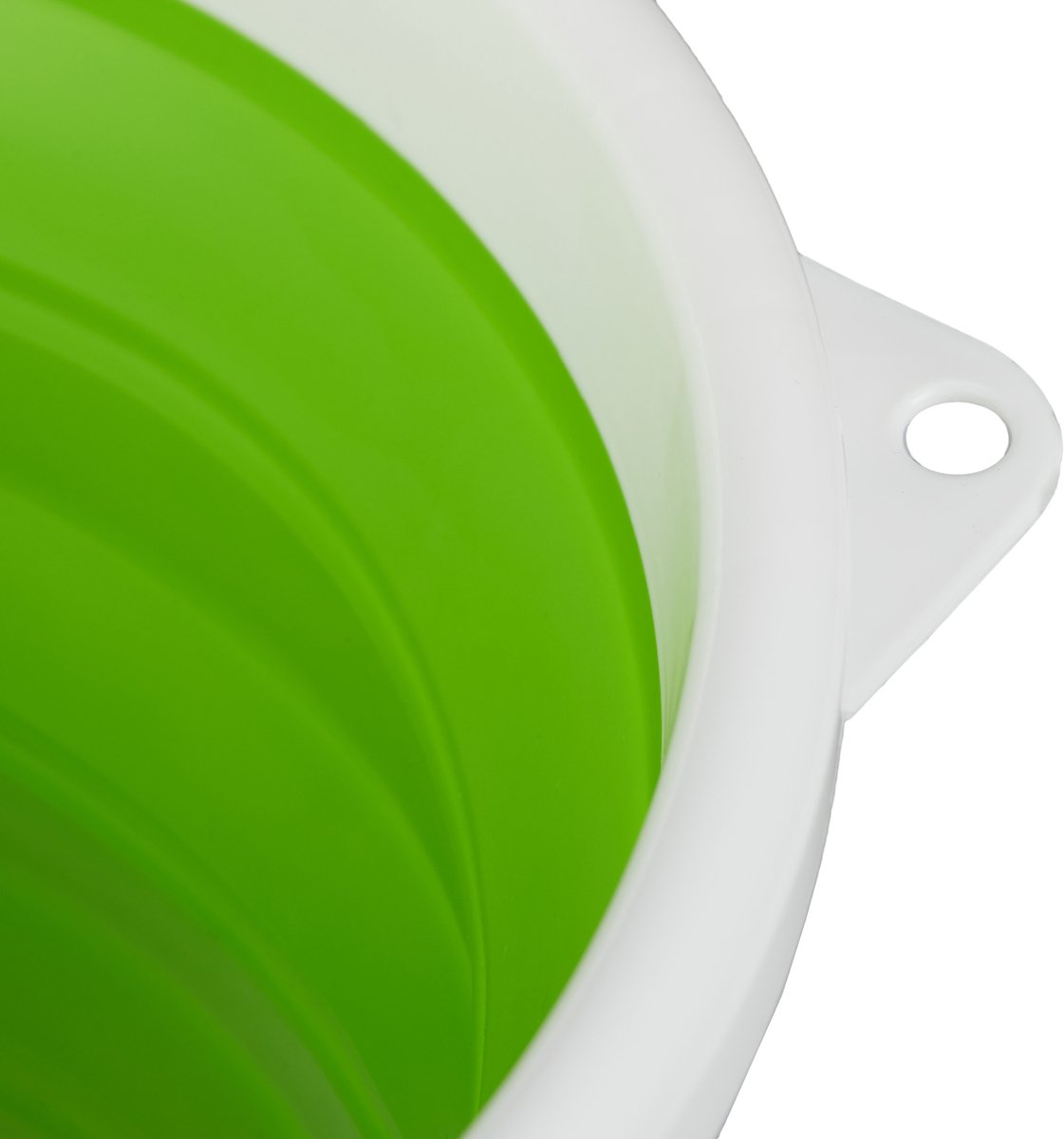 opvouwbare emmer - 10 l schoonmaakemmer - draagbaar - kunststof - groen