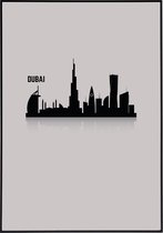 Poster van de skyline van Dubai - 13x18 cm