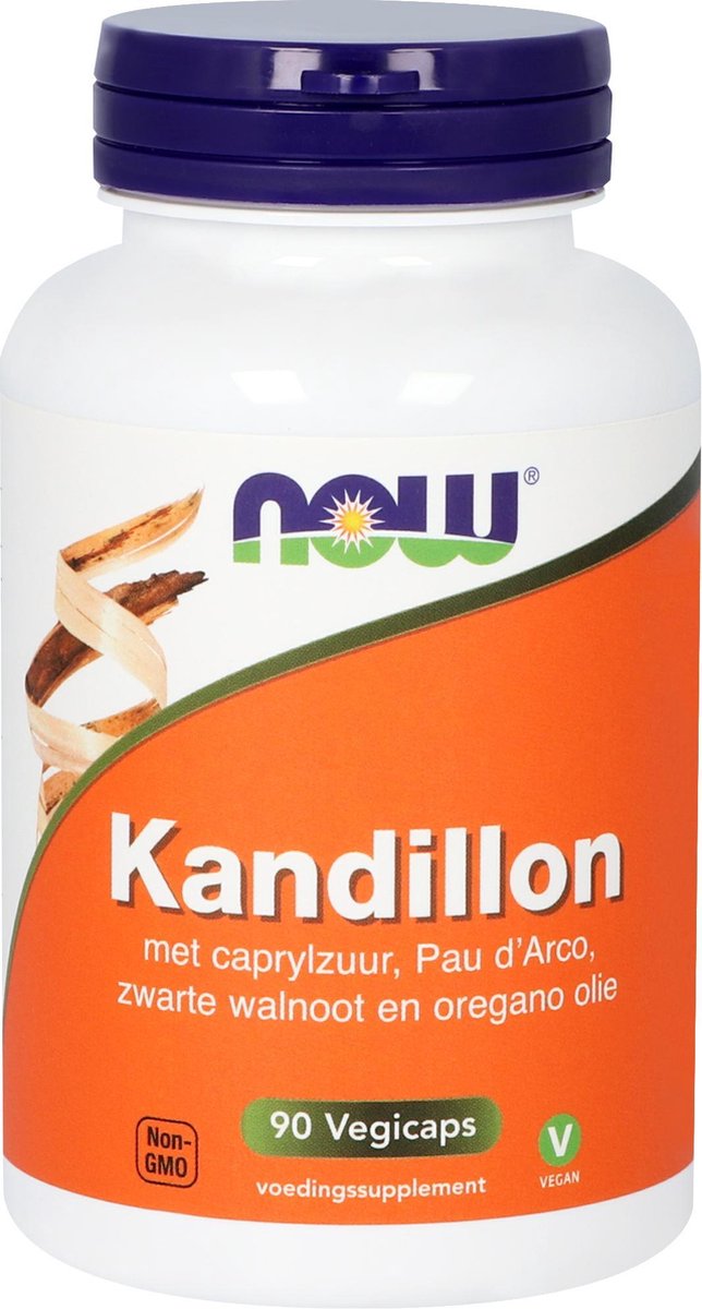 Goedkoopste Now Foods - Kandillon - Met Caprylzuur, Pau d'Arco, Zwarte Walnoot en Oregano Olie - 90 Vegicaps