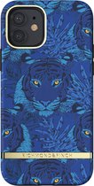 Richmond & Finch Blue Tiger tijgers en bladeren hoesje voor iPhone 12 en iPhone 12 Pro - blauw