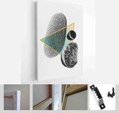 Set of 3 creative minimalist illustrations for wall decoration, postcard or brochure cover design - Modern Art Canvas - Vertical - 1900305889 - 115*75 Vertical