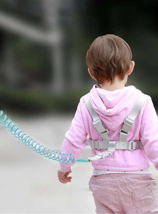MijnNami 2 in 1 Harnas en Polstuigje - Kindertuigje en Polstuigje Met Slot - Mint van MijnNami — afbeelding 5